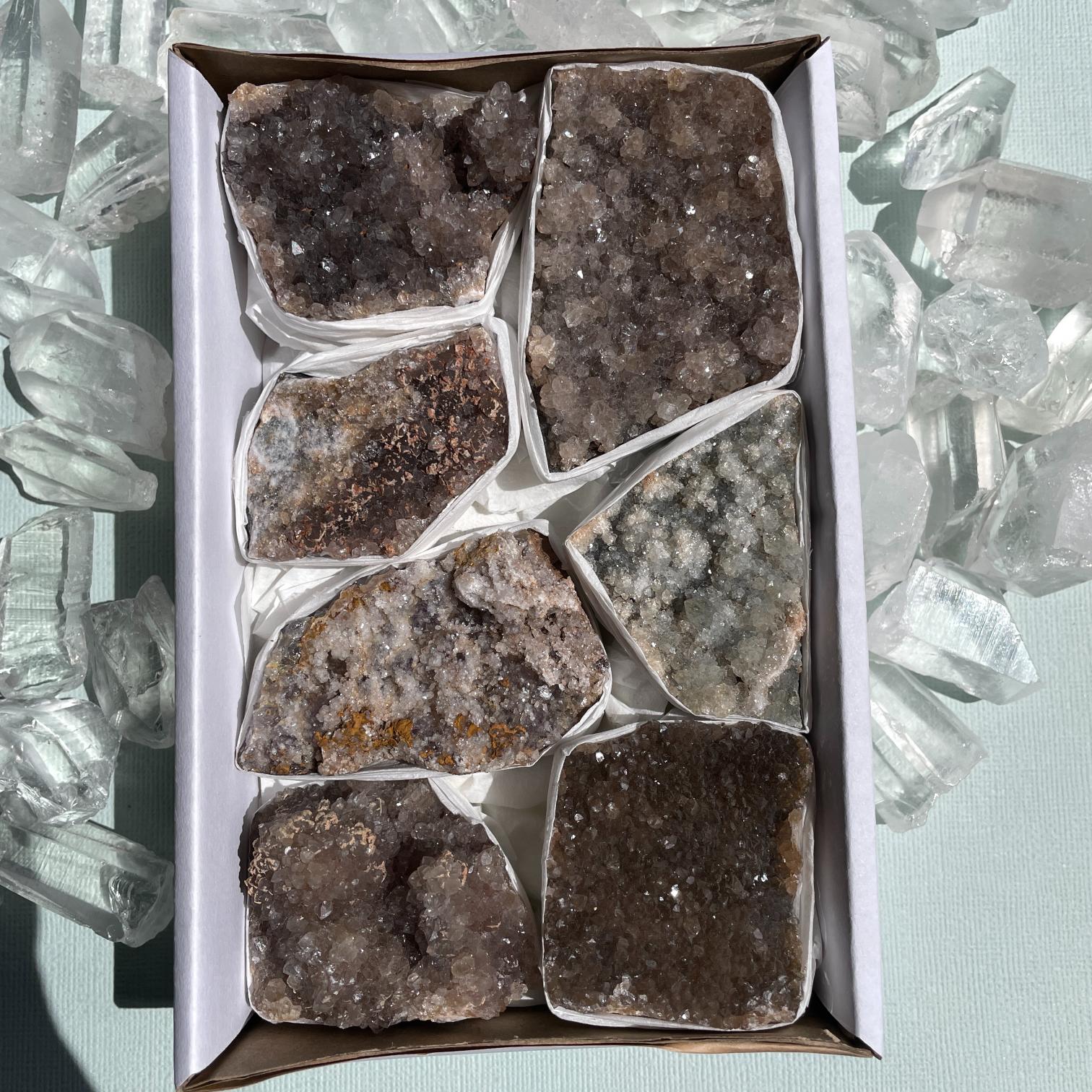Druzy Quartz Cluster Tray - Small Druzy Quartz Cluster Tray - Small